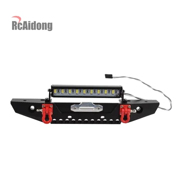1/10 RC Metal Front Bumper with Lights for Axial SCX10 SCX10 II 90046 90047 TRX4
1/10 RC Metal Front Bumper with Lights for Axial SCX10 SCX10 II 90046 90047 TRX4