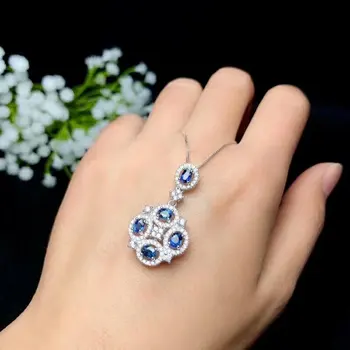 shilovem 925 silver sterling Natural sapphire PENDANTS fine Jewelry trendy new plant send necklace gift 3*4mm bz0304089agl
shilovem 925 silver sterling Natural sapphire PENDANTS fine Jewelry trendy new plant send necklace gift 3*4mm bz0304089agl