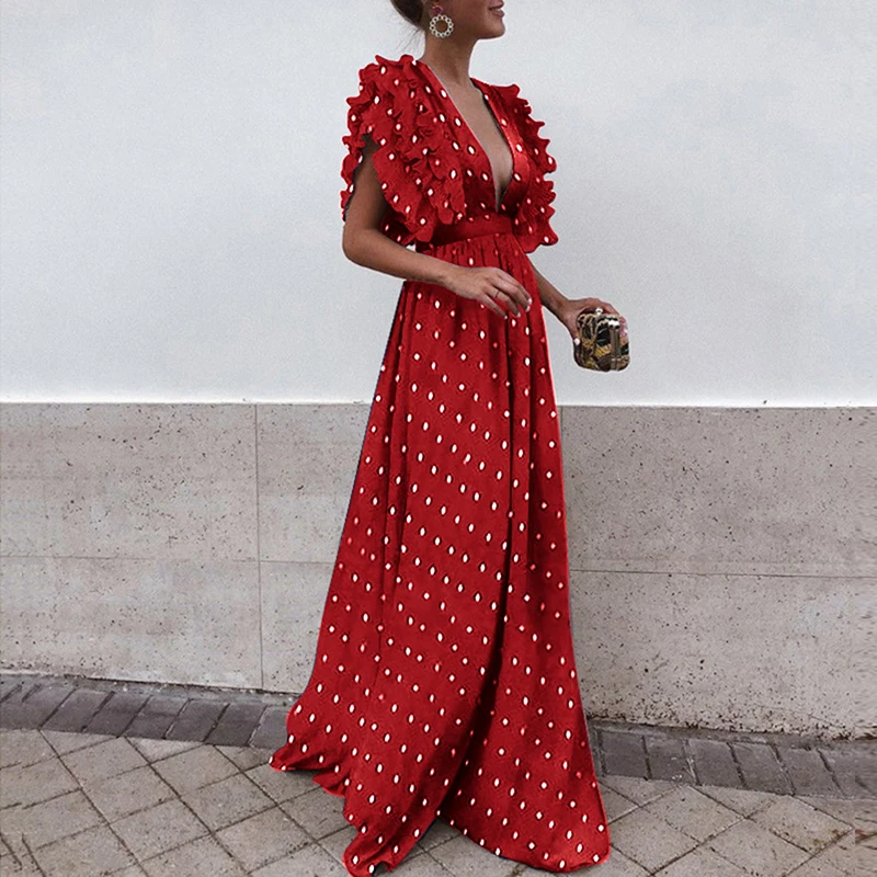 2019 Women Summer Dress boho Sexy Casual Elegant Ruffles Long Party Dresses Female V-Neck Floral Maxi Dress Plus Size vestidos
2019 Women Summer Dress boho Sexy Casual Elegant Ruffles Long Party Dresses Female V-Neck Floral Maxi Dress Plus Size vestidos