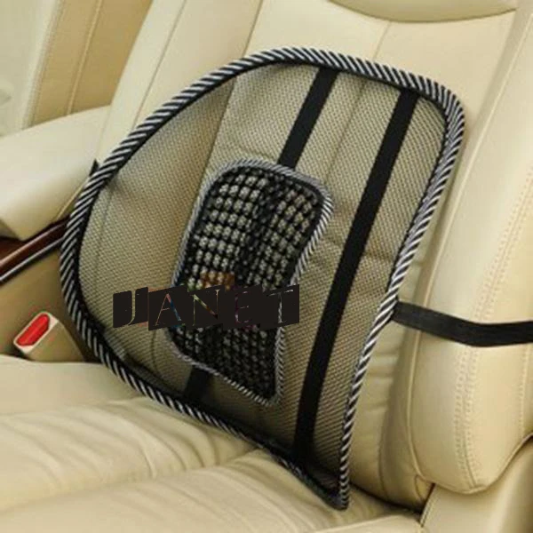 Black Mesh Lumbar Back Brace Support Cushion Cool For Office Home Car Seat Chair Sadoun.com