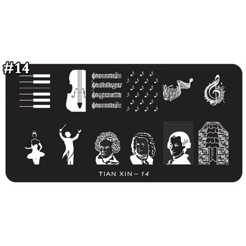 1 x New Musical Note/Musician Design Mixed Stamping Nail Art Image Plates Stainless Steel Template Polish Manicure Stencil Tools
1 x New Musical Note/Musician Design Mixed Stamping Nail Art Image Plates Stainless Steel Template Polish Manicure Stencil Tools
