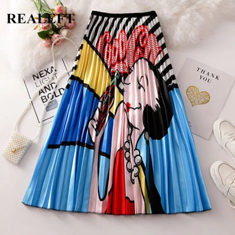 REALEFT New Arrival Spring Women Cartoon Printed Elegant Pleated Long Skirts High Waist Harajuku Tulle A-Line Mid-Calf Skirts
REALEFT New Arrival Spring Women Cartoon Printed Elegant Pleated Long Skirts High Waist Harajuku Tulle A-Line Mid-Calf Skirts