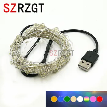 10M 100leds Silver Wire USB LED String lights Holiday lighting For Fairy Christmas Wedding Party Decoration
10M 100leds Silver Wire USB LED String lights Holiday lighting For Fairy Christmas Wedding Party Decoration