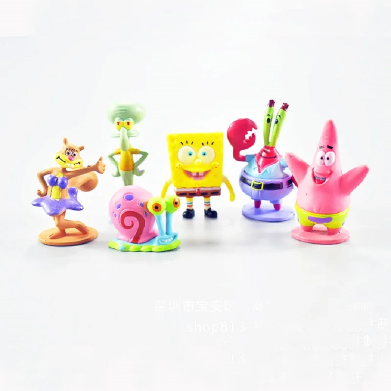 6 pcs/set Cartoon SpongeBob Pvc Action Figure Toy Anime SquarePants DIY Display Juguetes Collection Children Birthday Gift
6 pcs/set Cartoon SpongeBob Pvc Action Figure Toy Anime SquarePants DIY Display Juguetes Collection Children Birthday Gift