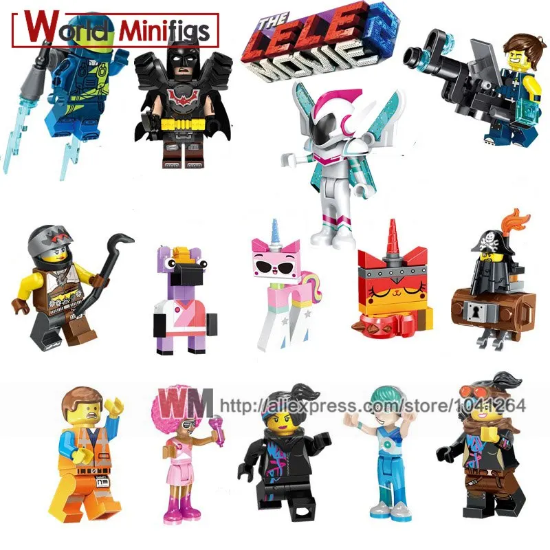 Legoings Movie 2 single lucy Bad Cop Batman Emmet Lord Business Flash Unikitty Figure Building Blocks Toys for Children
Legoings Movie 2 single lucy Bad Cop Batman Emmet Lord Business Flash Unikitty Figure Building Blocks Toys for Children