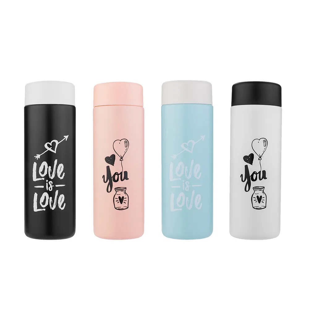 Letter Printed Black Pink 300ml Portable Stainless Steel Vacuum Flask Thermos Coffee Cups Travel Water Bottle Drinkware Drinking
Letter Printed Black Pink 300ml Portable Stainless Steel Vacuum Flask Thermos Coffee Cups Travel Water Bottle Drinkware Drinking