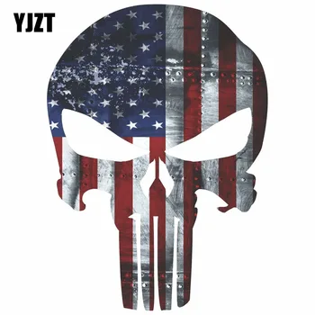 YJZT 9.6CMX13.2CM PUNISHER AMERICAN USA SNIPER COLOR FLAG SKULL Reflective Car Stickers C1-6007
YJZT 9.6CMX13.2CM PUNISHER AMERICAN USA SNIPER COLOR FLAG SKULL Reflective Car Stickers C1-6007