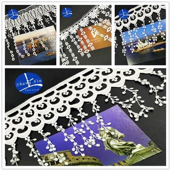 7Yards 100% Polyester Embroidery Tassels Leaf Spikes Lace Fabric White Flower Manual Fringe Wedding Lace Trim DIY Sewing Craft
7Yards 100% Polyester Embroidery Tassels Leaf Spikes Lace Fabric White Flower Manual Fringe Wedding Lace Trim DIY Sewing Craft