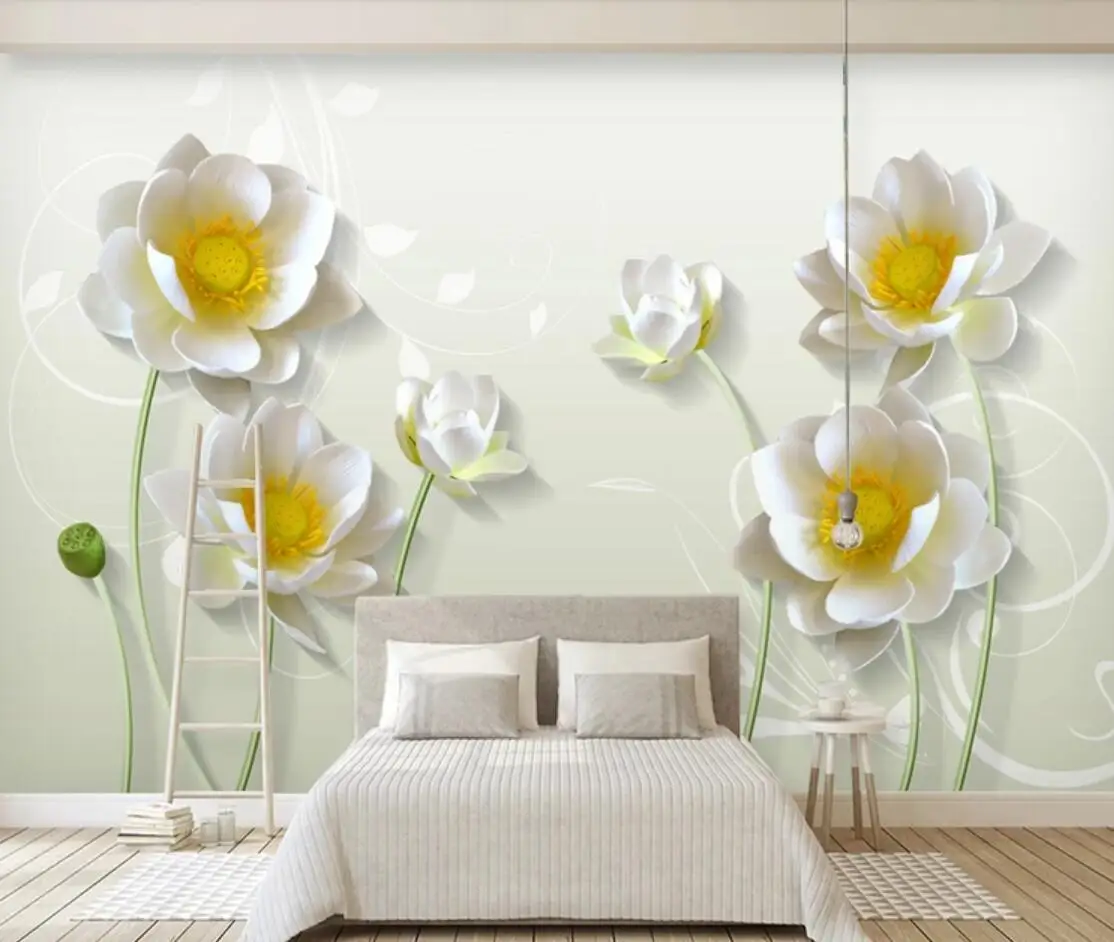 3D Stereo Embossed Lotus Flower Wallpaper Mural Wall Paper Rolls Art Wall Decor Photo Wallpapers Canvas Wall Papers Home Decor
3D Stereo Embossed Lotus Flower Wallpaper Mural Wall Paper Rolls Art Wall Decor Photo Wallpapers Canvas Wall Papers Home Decor