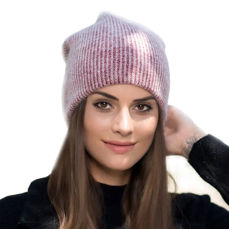 Women Simple Winter Thicken Knitted Hat Angora Rabbit Fur Solid Color Cuffed Double Layer Beanie Cap Skullies Warmer Gorros
Women Simple Winter Thicken Knitted Hat Angora Rabbit Fur Solid Color Cuffed Double Layer Beanie Cap Skullies Warmer Gorros