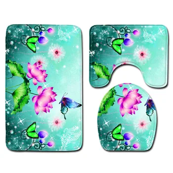 New Butterfly Dragonfly Printed Bath Mat Anti Slip Toilet Basket Three-piece Bathroom Rugs Carpet Set Modern Ink Painting Pads
New Butterfly Dragonfly Printed Bath Mat Anti Slip Toilet Basket Three-piece Bathroom Rugs Carpet Set Modern Ink Painting Pads