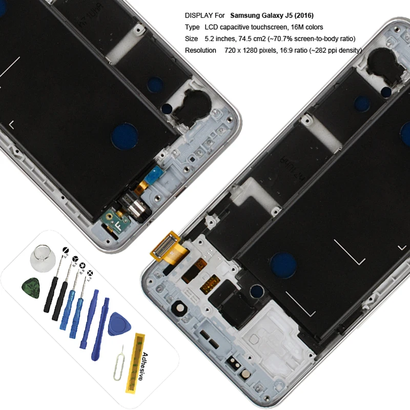 TFT Adjustable J510F J510M J510 lcd display touch screen with Frame assembly replacement For Samsung Galaxy J5 2016 Lcd
TFT Adjustable J510F J510M J510 lcd display touch screen with Frame assembly replacement For Samsung Galaxy J5 2016 Lcd