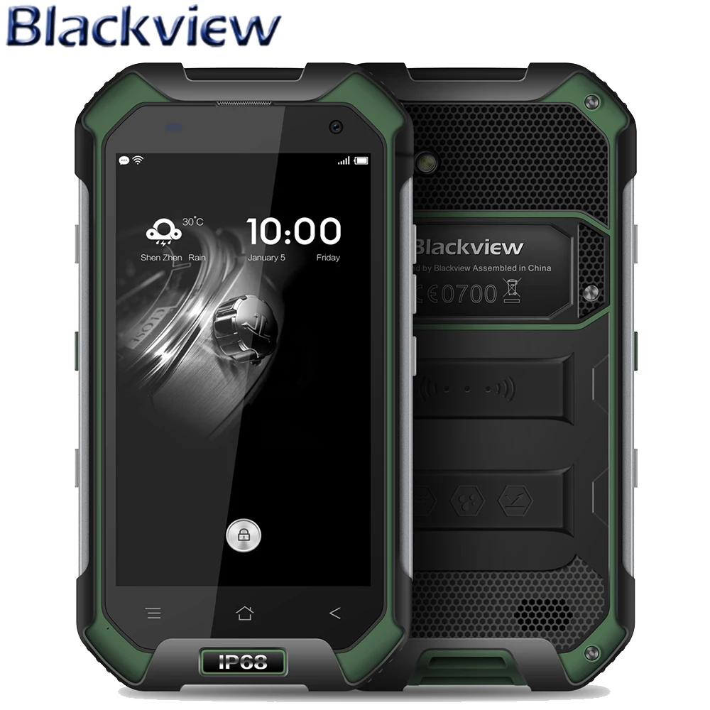 

Blackview BV6000S IP68 Waterproof Smartphone 4.7 Inch 4G Android 6.0 2GB RAM 16GB ROM MTK6735 Quad Core NFC Dual SIM Cellphone