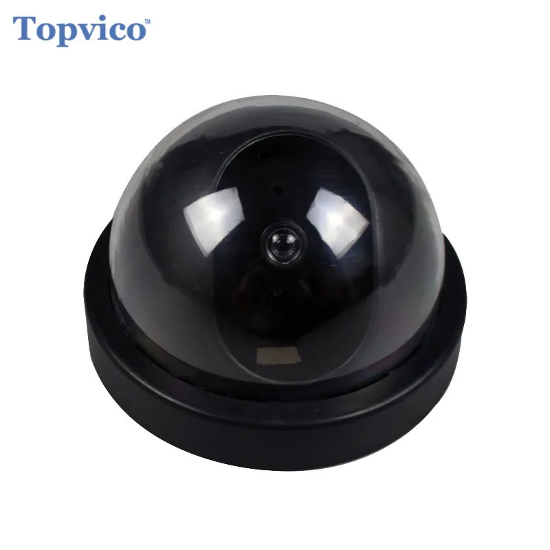 

Topvico Fake Camera AA Battery for Flash Blinking LED Dummy House Safety Home Security Camera Dome Surveillance CCTV Camera