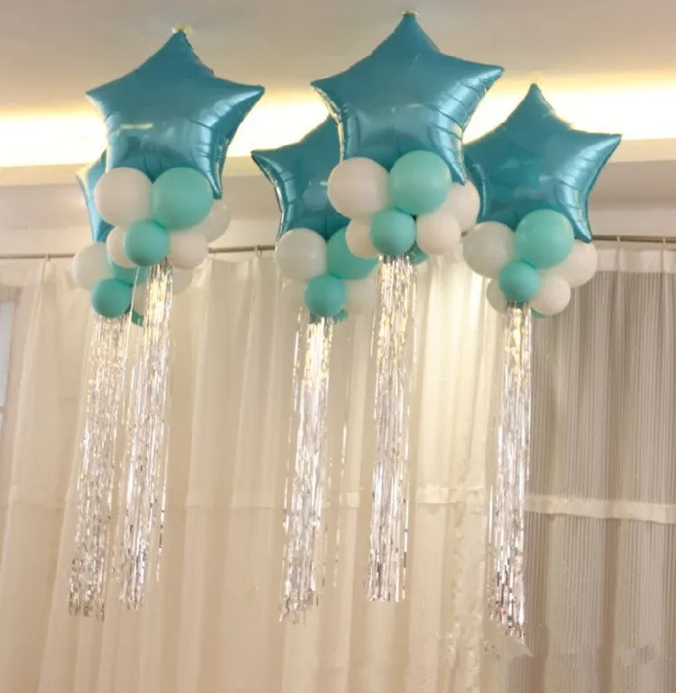 Mylar Foil balloons Set Star Foil Ballon + 8pcs Latex Balloons + 1pc Tassel Wedding Birthday Christmas Party Decoration
Mylar Foil balloons Set Star Foil Ballon + 8pcs Latex Balloons + 1pc Tassel Wedding Birthday Christmas Party Decoration