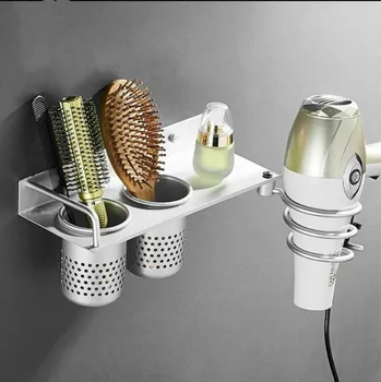 Multi-function Aluminium Wall Mount Hair Dryer Holder Stand and Organizer Bathroom Drier Comb Rack Storage Barhroom Accessories
Multi-function Aluminium Wall Mount Hair Dryer Holder Stand and Organizer Bathroom Drier Comb Rack Storage Barhroom Accessories