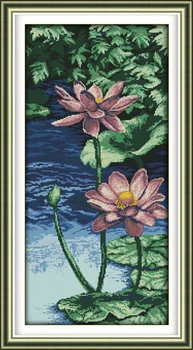 Purple lotus, counted printed on fabric DMC 14CT 11CT Cross Stitch kits,embroidery needlework Sets, Home Decor 
Purple lotus, counted printed on fabric DMC 14CT 11CT Cross Stitch kits,embroidery needlework Sets, Home Decor