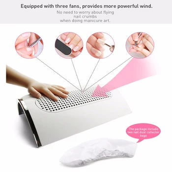 Nail Dust Collector Manicure 110V&220V Acrylic UV Gel Polish nails accessories Machine Nail Dust Suction Collector nail drill
Nail Dust Collector Manicure 110V&220V Acrylic UV Gel Polish nails accessories Machine Nail Dust Suction Collector nail drill