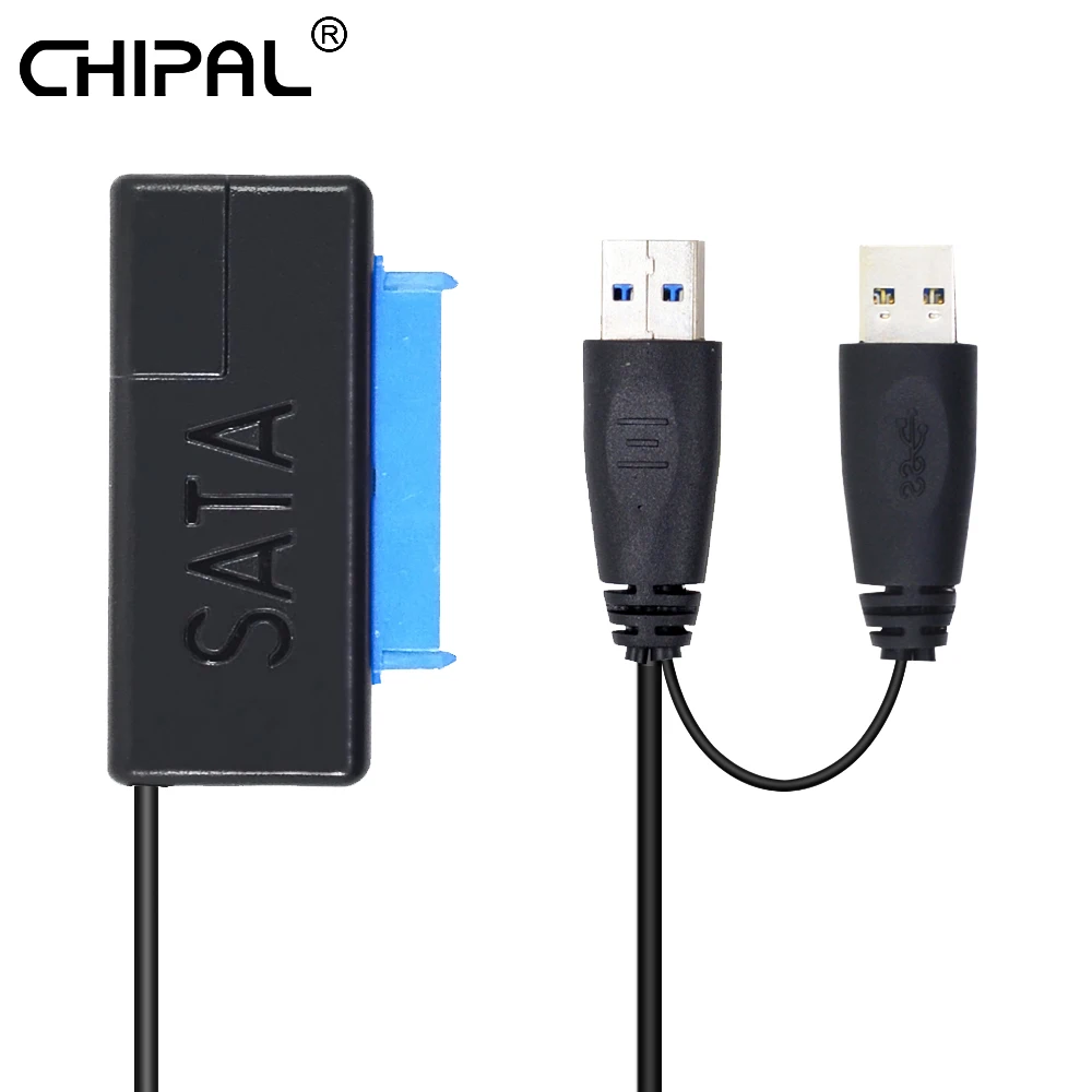 CHIPAL 5Gbps USB 3.0 to 22 Pin Converter USB to 22Pin SATA 3.0 Cable Adapter with USB2.0 Power for Optical 2.5'' Hard Disk Drive
CHIPAL 5Gbps USB 3.0 to 22 Pin Converter USB to 22Pin SATA 3.0 Cable Adapter with USB2.0 Power for Optical 2.5'' Hard Disk Drive