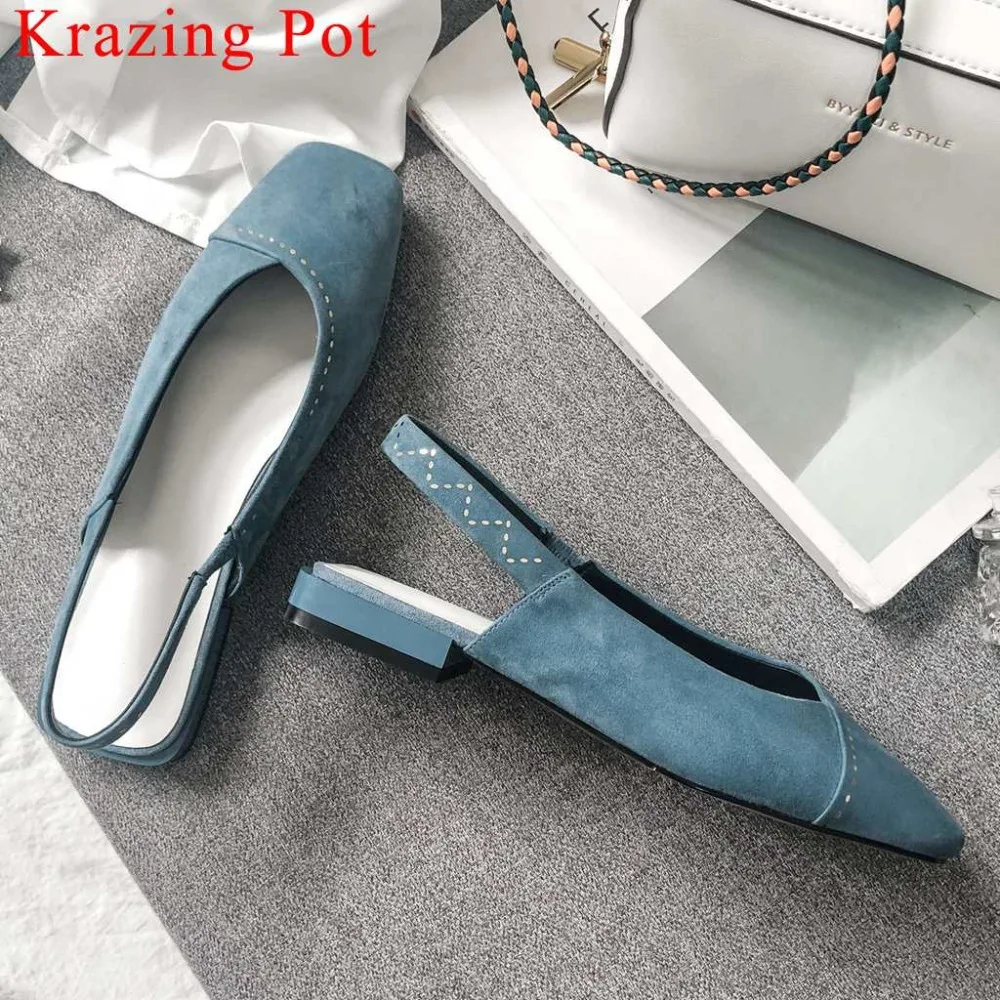 Spring Summer woman concise pumps driving shoes low heels natural leather square toe slingback solid vocation party shoes La3
Spring Summer woman concise pumps driving shoes low heels natural leather square toe slingback solid vocation party shoes La3