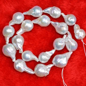 WANG Natural Pearl Baroque scattered loose beads semi-finished products 13-16mm long 15-15.5 inches
WANG Natural Pearl Baroque scattered loose beads semi-finished products 13-16mm long 15-15.5 inches