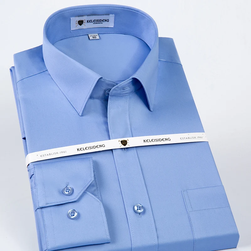 High Grade 100% Mercerized Cotton Square collar solid Men's dress shirts long sleeve slim fit anti wrinkle easy care
High Grade 100% Mercerized Cotton Square collar solid Men's dress shirts long sleeve slim fit anti wrinkle easy care