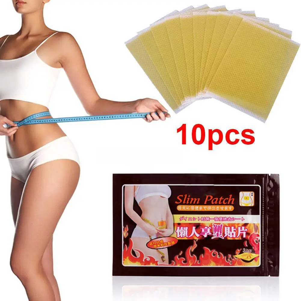 10pcs/bag Help Sleep Lose Weight Slimming Patch Loss Fat Navel Stick Burning of Lazy Paste Slim Patches Dropshipping |