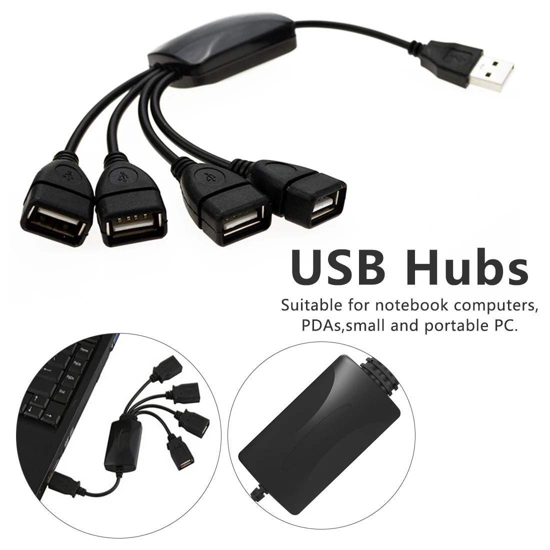 Universal Portable MINI 4 Ports USB 2.0 Hubs Charging Data Cable Digital Devices for Samsung Galaxy S3/S4/S5
Universal Portable MINI 4 Ports USB 2.0 Hubs Charging Data Cable Digital Devices for Samsung Galaxy S3/S4/S5