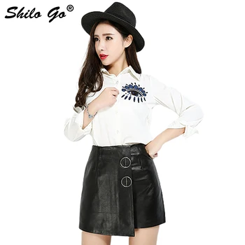 Leather Skirt Womens Autumn Fashion sheepskin genuine Leather Pencil Skirt Black metal round button asymmetrical Shorts
Leather Skirt Womens Autumn Fashion sheepskin genuine Leather Pencil Skirt Black metal round button asymmetrical Shorts