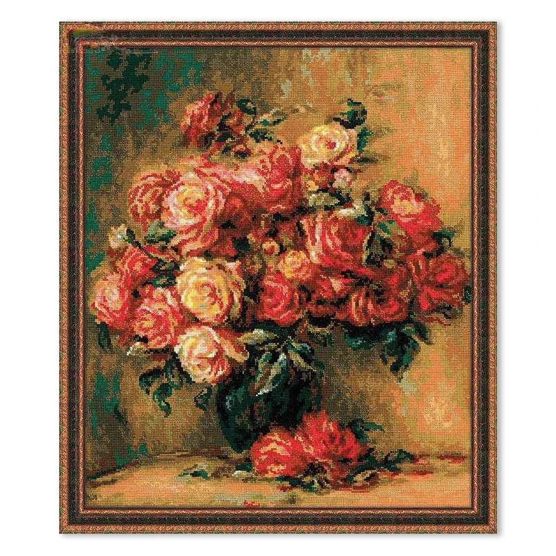 New Arrival 100% Printed Unfinished Cross Stitch Patterns Sets Full Embroidery Handmade Needlework Kits,Oil Painting Rose Vase
New Arrival 100% Printed Unfinished Cross Stitch Patterns Sets Full Embroidery Handmade Needlework Kits,Oil Painting Rose Vase