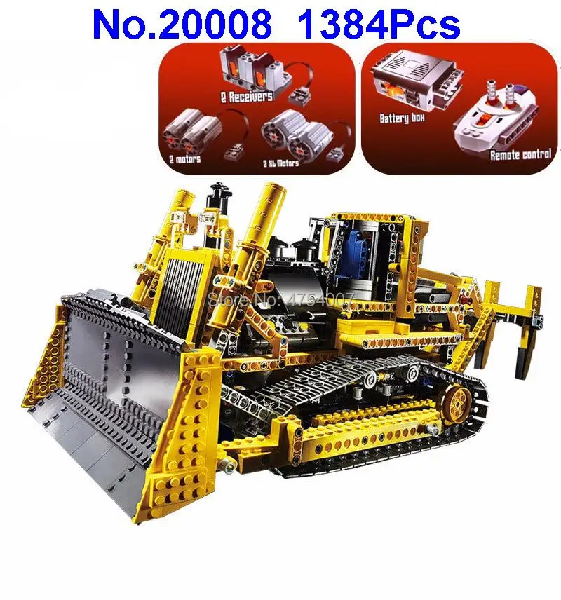 1384pcs technic series rc remote control bulldozer electric building block 8275 Toy
1384pcs technic series rc remote control bulldozer electric building block 8275 Toy
