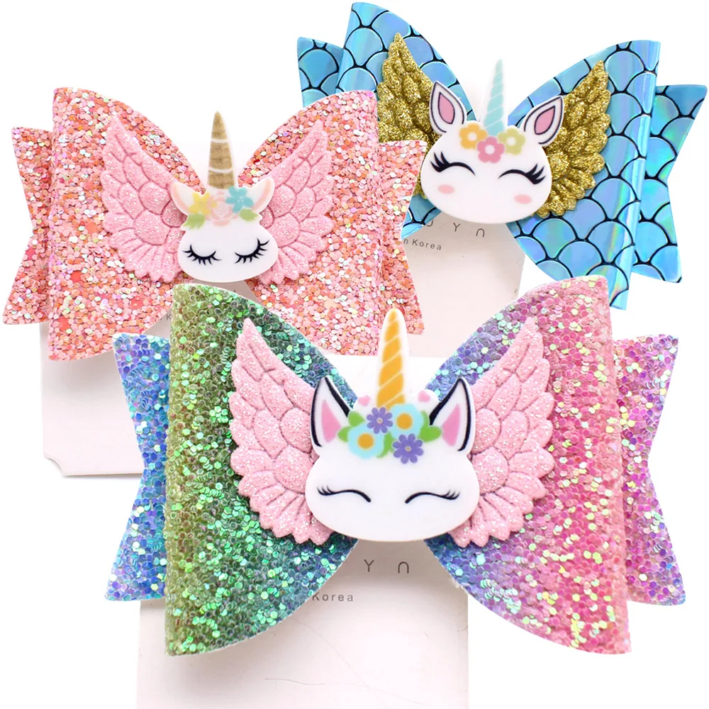 New arrive Unicorn Wing Hair Accessories Hair Bows for Girls Shiny Glitter Hair Clips Cute Elk Hairpins Kids Headdress Barrettes 
New arrive Unicorn Wing Hair Accessories Hair Bows for Girls Shiny Glitter Hair Clips Cute Elk Hairpins Kids Headdress Barrettes