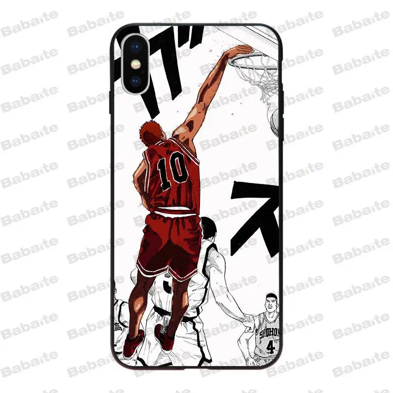 Babaite Slam Dunk Soft Rubber Black Phone Case For Iphone X Xs Xr Xsmax 10 7 7plus 8 8plus 6 6s 5 5s Se 5c11 11pro 11promax Aliexpress