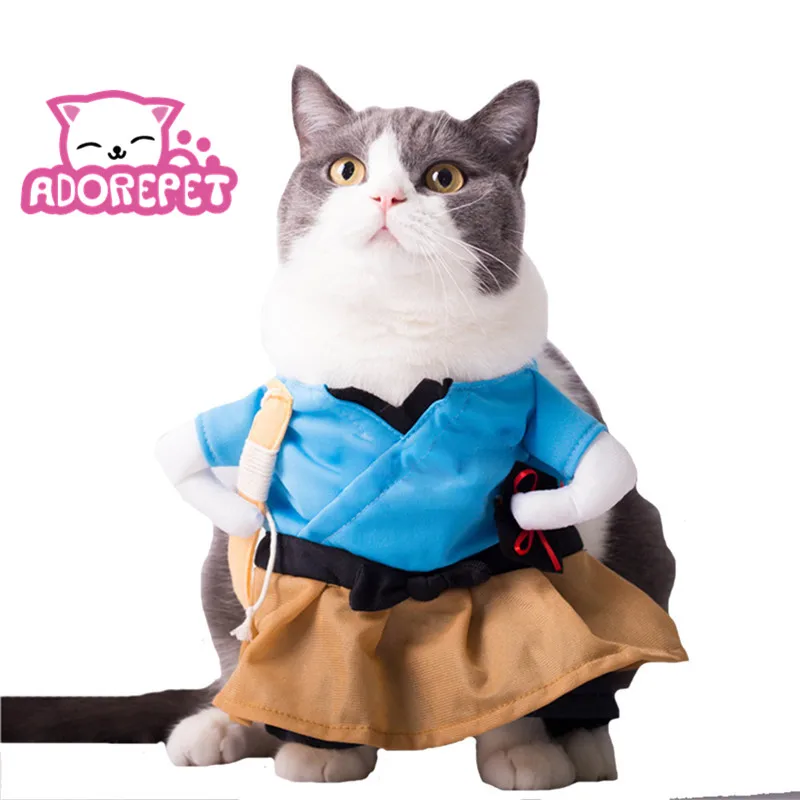 Funny Halloween Dog Standing Samurai Costume Outfits Japanese Dog Kimono Shirt Jacket Coat Clothes for Chihuahua Yorkie Bulldog
Funny Halloween Dog Standing Samurai Costume Outfits Japanese Dog Kimono Shirt Jacket Coat Clothes for Chihuahua Yorkie Bulldog