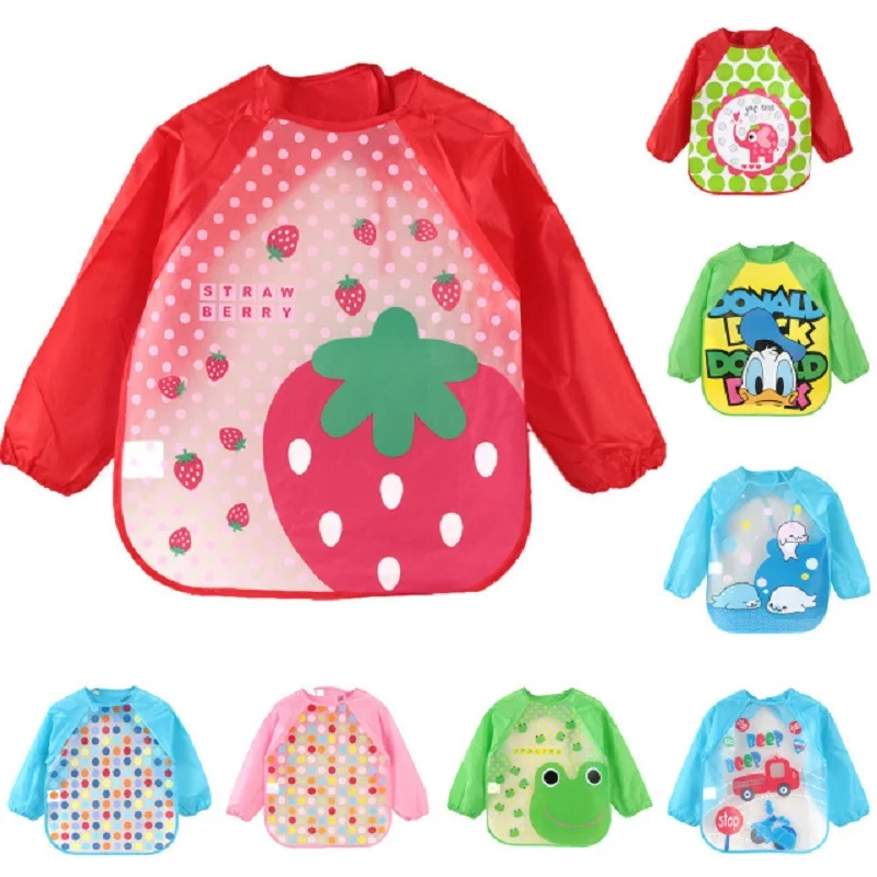 Cute Baby Feeding Bibs Waterproof Long Sleeve Apron Children Feeding Smock Bib Burp Clothes Eat Toddler Clothing
Cute Baby Feeding Bibs Waterproof Long Sleeve Apron Children Feeding Smock Bib Burp Clothes Eat Toddler Clothing