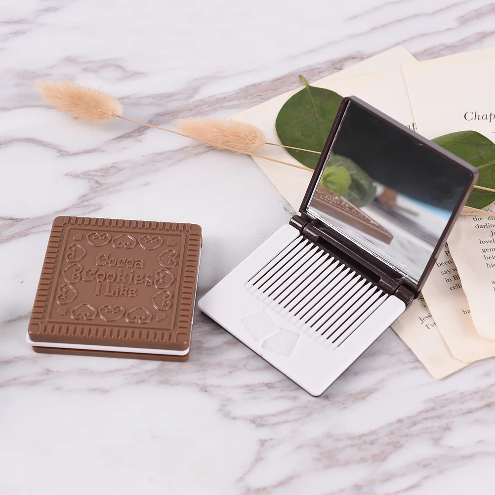 1Pc Foldable Square Makeup Mirrors Mini Comb & Mirror Set Layer Cake Cocoa Cookies Mirror with Comb Beauty Accessories Tools New
1Pc Foldable Square Makeup Mirrors Mini Comb & Mirror Set Layer Cake Cocoa Cookies Mirror with Comb Beauty Accessories Tools New
