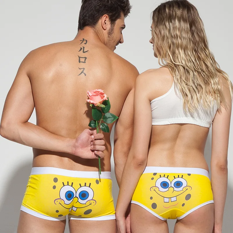 Masiyuan 2017 Parejas Ropa Interior De Bob Esponja Hombres Boxer Masiyuan 2017 Parejas Ropa Interior De Bob Esponja Hombres Boxer Femenina Caliente Venta En Boxeadores Moda Y Complementos Hombre