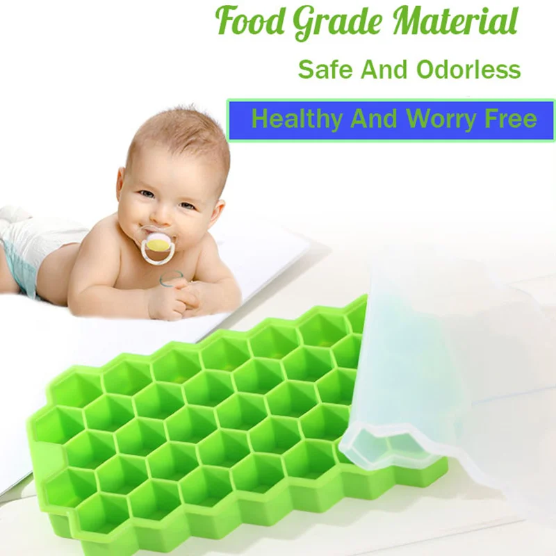 37 Grid Honeycomb Ice Cube BPA Free Silicone Ice Tray Mold for Fruit Ice Cream Whiskey Cocktail Cold Drink Maker without cover
37 Grid Honeycomb Ice Cube BPA Free Silicone Ice Tray Mold for Fruit Ice Cream Whiskey Cocktail Cold Drink Maker without cover