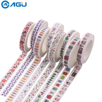 AAGU 1PC 8mm*7m 8 Patterns Flower Gift Christmas Skinny Washi Tape Lovely Cartoon High Viscosity Decorative Sticker Masking Tape
AAGU 1PC 8mm*7m 8 Patterns Flower Gift Christmas Skinny Washi Tape Lovely Cartoon High Viscosity Decorative Sticker Masking Tape