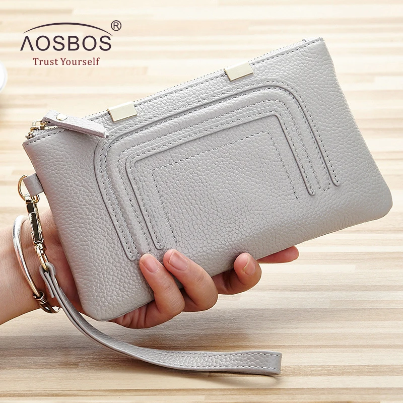Aosbos Fashion Genuine Leather Women Wallets Simple Long Solid Card Holder Clutch Bag 2019 Ladies Purses Zipper Cards Wallet
Aosbos Fashion Genuine Leather Women Wallets Simple Long Solid Card Holder Clutch Bag 2019 Ladies Purses Zipper Cards Wallet