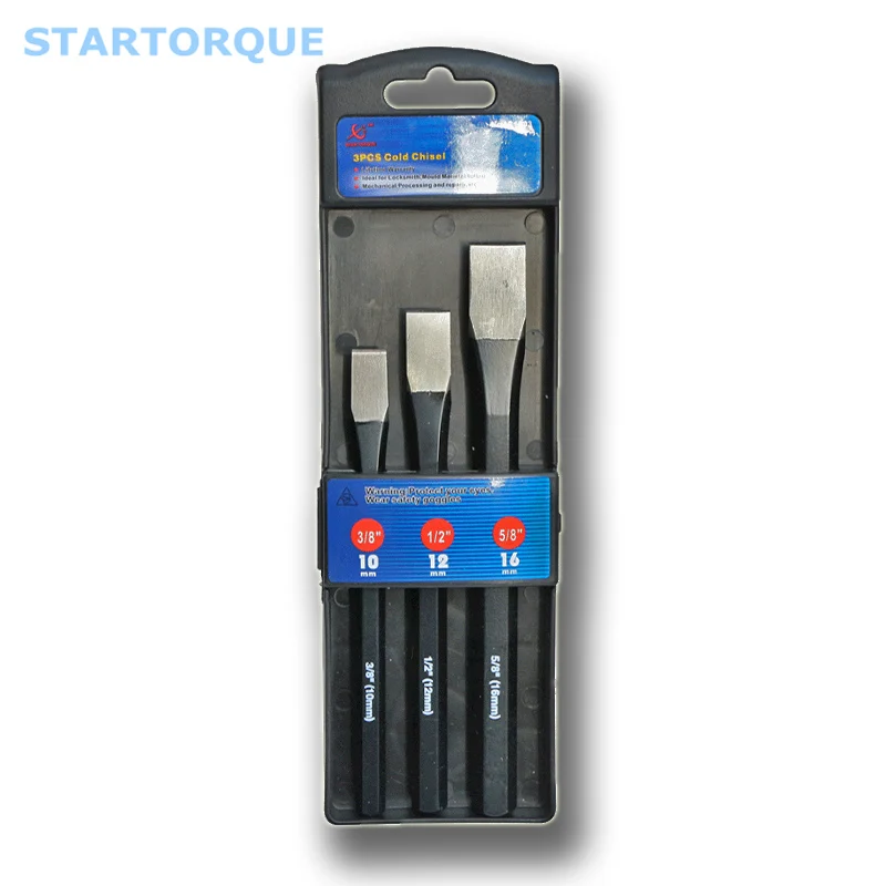 STAR TORQUE 3PC Flat Blade Straight Chisel For Stone Construction Carving Carver Hand Tools Random color 
STAR TORQUE 3PC Flat Blade Straight Chisel For Stone Construction Carving Carver Hand Tools Random color