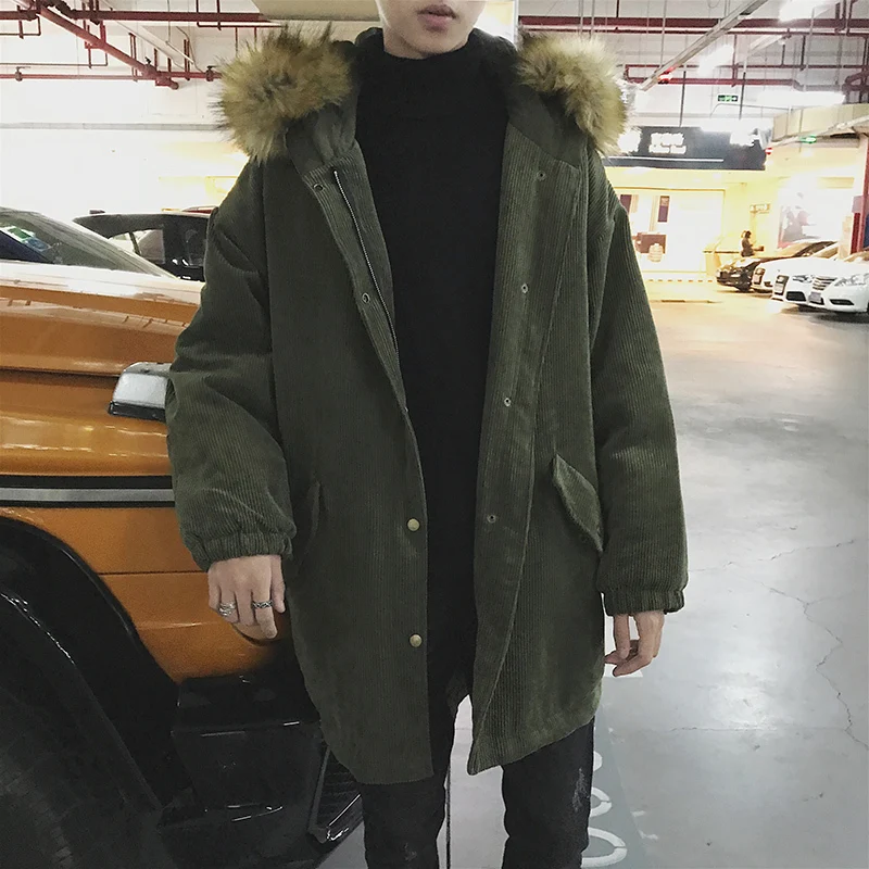 Winter New Fur Collar Hooded Coat Men Thick Warm Fashion Long Jacket Streetwear Casual Windbreaker Male Clothes Outwear
Winter New Fur Collar Hooded Coat Men Thick Warm Fashion Long Jacket Streetwear Casual Windbreaker Male Clothes Outwear