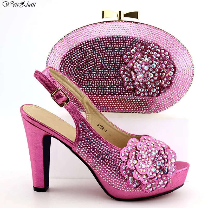 2019Beautiful Matching Italian Shoe and Bag Set With Stones Applique Nigerian High Heel Shoe and Matching Bag Good Selling C92-2
2019Beautiful Matching Italian Shoe and Bag Set With Stones Applique Nigerian High Heel Shoe and Matching Bag Good Selling C92-2