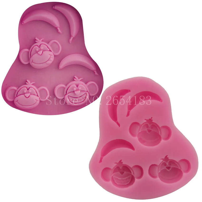 Animal monkey & banana Silicone Fondant Soap 3D Cake Mold Cupcake Jelly Candy Chocolate Decoration Baking Tool Moulds FQ1980
Animal monkey & banana Silicone Fondant Soap 3D Cake Mold Cupcake Jelly Candy Chocolate Decoration Baking Tool Moulds FQ1980