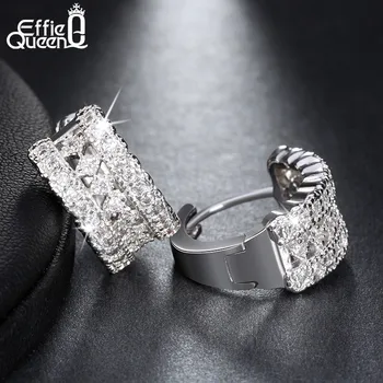 Effie Queen Fashion Women Earrings Luxury Silver Color Crystal Zircon Stud Earrings Statement Wholesale Jewelry DDE23
Effie Queen Fashion Women Earrings Luxury Silver Color Crystal Zircon Stud Earrings Statement Wholesale Jewelry DDE23