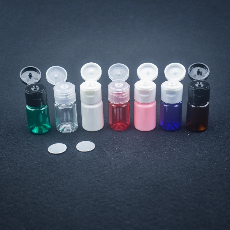 500 X Mini Empty Colorful Plastic 5ml PET Bottle With White/Clear/Black Flip Top Cap Lotion Cream Vials Containers
500 X Mini Empty Colorful Plastic 5ml PET Bottle With White/Clear/Black Flip Top Cap Lotion Cream Vials Containers