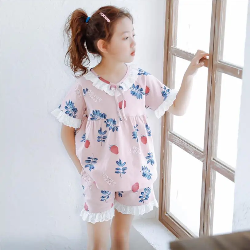 2019 summer new pajamas for baby girls print short sleeve tops + shorts 2pcs sets children sleepwear cotton home clothes ws492
2019 summer new pajamas for baby girls print short sleeve tops + shorts 2pcs sets children sleepwear cotton home clothes ws492