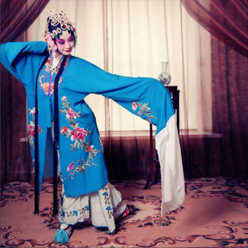 New Fashion Blue Chinese Ancient Classical Beijing Opera Dramaturgic Robe Dress Photo Costume Cosplay One Size 081303
New Fashion Blue Chinese Ancient Classical Beijing Opera Dramaturgic Robe Dress Photo Costume Cosplay One Size 081303