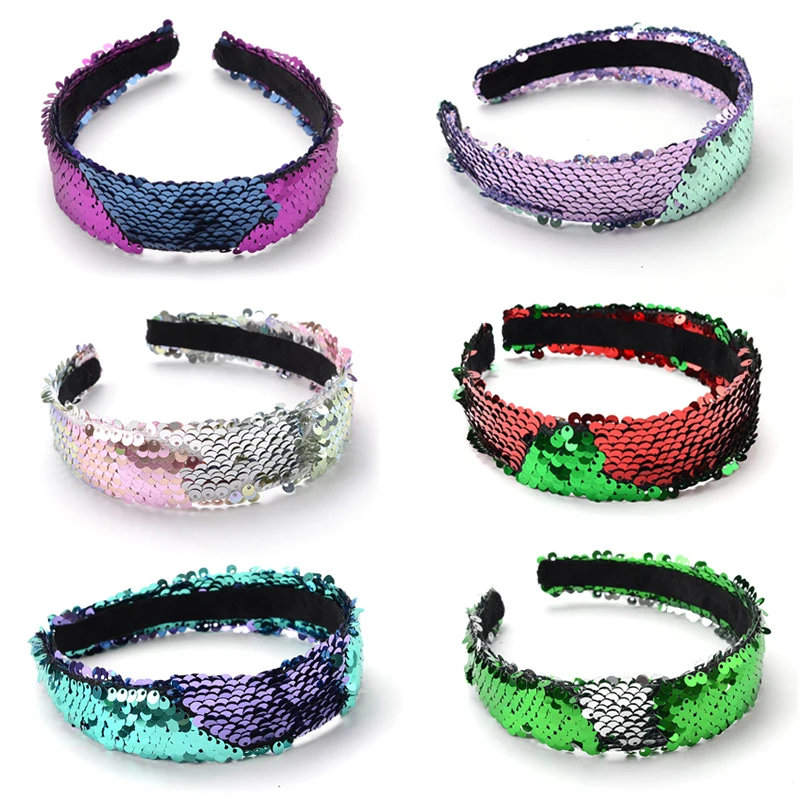 New 2018 flip double-sided sequins headband hair lead bezel woman girl flash hair accessories mermaid Korea 1PC
New 2018 flip double-sided sequins headband hair lead bezel woman girl flash hair accessories mermaid Korea 1PC