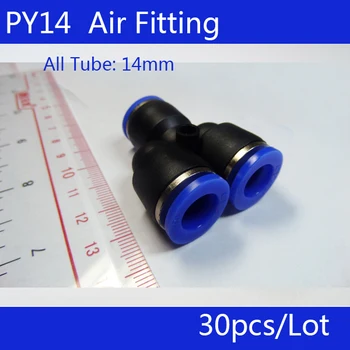 HIGH QUALITY 30Pcs PY14 Air Pneumatic 14mm to 14mm Y Shaped Push in Connectors Quick Fittings
HIGH QUALITY 30Pcs PY14 Air Pneumatic 14mm to 14mm Y Shaped Push in Connectors Quick Fittings